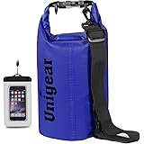 Unigear Dry Bag, 2L/5L/10L/20L/30L/40L, wasserdicht Taschen mit Handytasche und Gurte für Boot und Kajak, Angeln, Rafting, Sc