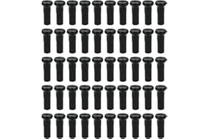 Gereiny 50PCS Ottone Raggio Capezzolo 14G 13G 12G Mountain Road Biciclette Ruota E-Bike Scooter Copriraggi Bici Ottone Parte Bici Rivestita Nero
