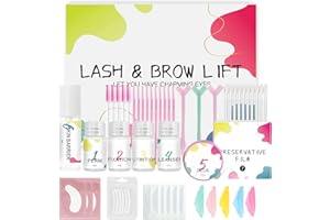 LUCKY CAT Kit Completo Laminazione Sopracciglia & Perma Cilii Potenziato | Formula con Barriera Protettiva per Occhi Sensibili, Delicato sulla Permanente delle Ciglia