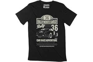 ULTRABASIC Homme Tee-Shirt – Monte Carlo Rally 1972 - Automotive Race Adventure – 52 Ans T-Shirt Graphique Idée Cadeau 52e Anniversaire Vintage Année 1972 Nouveauté