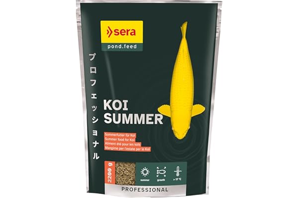 sera Koi Professional Summer 2,2 KG | Aliment pour Les koïs Lorsque Les températures dépassent 17°c | pellets flottants 2.200 g