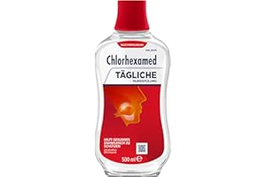 ‎CHLORHEXAMED Chlorhexamed Tägliche Mundspülung, 500 ml für die tägliche Pflege und Reinigung mit Mundspülung antibakteriell