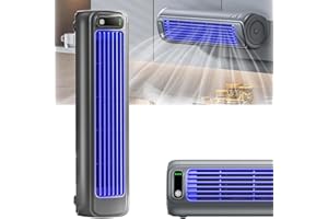 URCREAT Festberg Cooling Ace, Ribili Cooling Ace, Cooling Ace Air Conditioner, Tragbare Klimaanlage Lüfter Leise mit 3 Geschwindigkeiten, Desktop-Turm-Kühlventilator für Büro (Grau,Plug-in-Modell)