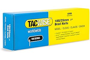 TACWISE 1710 Clous de Finition Brad Galvanisés de Type 18G / 25 mm, Lot de 4,000