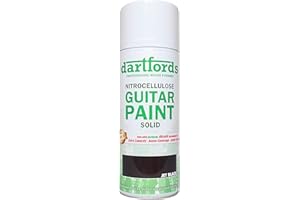 dartfords Jet Black Nitrocellulose Guitar Paint 400ml Aerosol