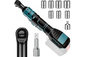 Batterispärrnyckel för Makita 18 V batteri – 3/8 tum spärrnyckel, 60 Nm 400 varv/min elektrisk spärrnyckel, trådlös spärrnyck