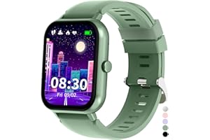 ‎JUBUNRER JUBUNRER Smartwatch dzieci monitor pracy serca monitor snu krokomierz sportowy wodoodporny budzik kalkulator zegarek dziecko dziewczynka fitness chłopcy dziewczęta nastolatki prezent 3+ lata