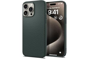 Spigen Etui na telefon iPhone 15 Pro Liquid Air Case etui na telefon komórkowy cienkie etui ochronne Slim - Abyss Green