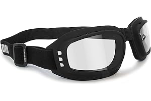 Bertoni Lunettes Photochromiques Polarisé Moto et Sports Extrêmes Élastique réglable - Ventilées - mod. 112