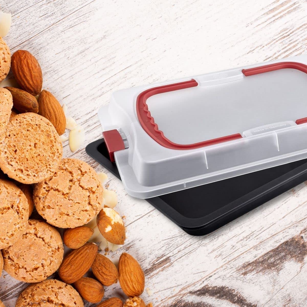 Dr.Oetker Backblech mit Transporthaube Bake&Go Ofenblech Backen-unvollstandig