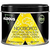 Nootropico Powerful - 80 Capsules of 800 mg - Memory, Energy, Focus | Concentration and Mental Agility, - Ginkgo Biloba, Lion