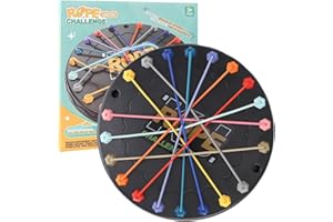 ASQzhuLIWing Sfida di sciogliere le corde, Puzzle da tavolo con disco per sciogliere le corde intrecciate, Puzzle di classificazione delle corde, Adatto per serate in famiglia