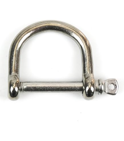 5x Rundschäkel 8 Mm Edelstahl A4 (AISI 316) – Weite Form, Bruchlast 2500 Kg, Für Anker- & Befestigungstechnik
