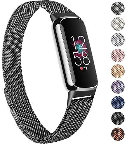 Clip Silicone Noir Pour Fitbit Luxe - Support De Fixation Pour Ceinture, Poche Ou Soutien-gorge