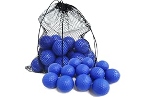 AMRTA Practice Golf Balls Foam Golf Balls for Men Women 12 Pcs 40mm Realistic Feel Colored Golf Balls Dent Resistant Long Lasting Limited Flight Soft Golf Balls for Indoor Basement Backyard Training