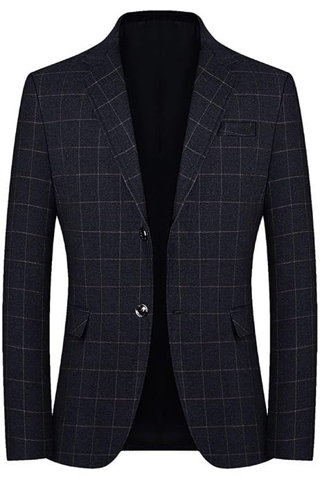 Blazer Uomo Elegante Slim Fit Con Un Bottone | Giacca Formale Per Ufficio E Eventi - Foto 5