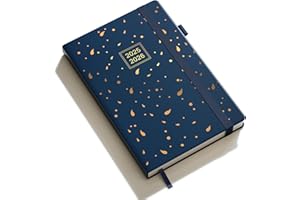 DeDe Bee Agenda 2025 2026 Settimanale Diario Scuola A5 Planner, 18 Mesi da Luglio 2025 a Dicembre 2026 (Blu)