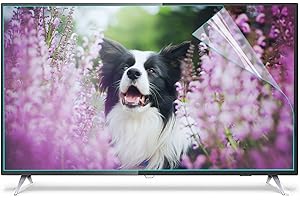 JANEFLY Matte TV-Displayschutzfolie für 32-75 Zoll Display, Blendschutz-Anti-Blaulichtfilter, Augenschutzfolie für TV, Computer, Monitore,55"(1211 * 682mm)
