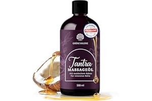 ‎GRÜNE VALERIE NATURKOSMETIK GRÜNE VALERIE® XXL 500 ML Tantra - Massageöl - mit fruchtigem Kokos - |[DERMATEST: EXELLENT] - Relax! | Qualitäts Öl aus Italien