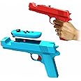 Game Gun for Switch/Switch OLED Controller[2 Pack],Switch Pistol Motion Controller Hand Grip Shooting Games Wolfenstein 2:The New Colossus-for Nintendo Switch Gun Shooter Hunting Games(Blue+Red)