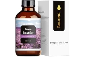 SALKING Aceite Esenciales de Lavanda 120ml, 100% Puro y Natural Aceites Esenciales para Humidificador, Natural Aceites Esenciales Aceite Perfumado de Lavanda, Ayudando a dormir
