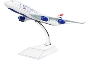 LEX ES Diecast Airplane 1:400 Birtish B747 Metal （16cm） Plane Model Office Decoration or Gift by LESES