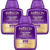 Bioxcin Collagen & Biotin Hacim Şampuanı | 3 x 300 ml | İnce Telli ve Hacimsiz Sa&ccedil;lar İ&ccedil;in | Hidrolize Kolajen + Biotin + Bio