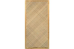 ONLYWOOD.IT Onlywood Grigliato in Legno per esterno PRIVACY a maglia stretta 2 x 2 cm - Traliccio balcone e terrazzo in legno trattato in Autoclave disponibile in 3 Dimensioni (120 x 183 h. cm)