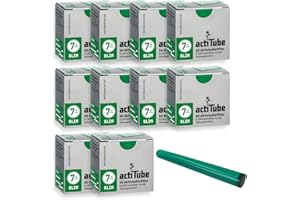 actiTube - Juego de filtros de carbón activo Slim Kogu, 7,1 mm, incluye un saverette, 10x50 (500)