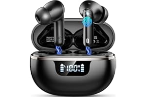 DONERTON Cuffie Bluetooth 5.4, Auricolari Bluetooth Stereo HiFi con 4 HD ENC Cancellazione Rumore Microfono, Cuffie Wireless in Ear 40 Ore di Riproduzione, IP7 Impermeabili Cuffiette Senza Filo per Android/iOS