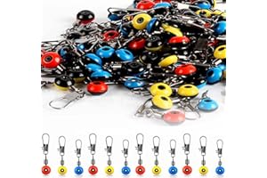 SSRDFU Pesca - 60 Unidades giratorios de Barril de Pesca,Incluye 3 tamaños giratorios Pesca con mosquetón,Juego de Accesorios giratorios,giratorios de Pesca con giratorios Pesca con mosquetón