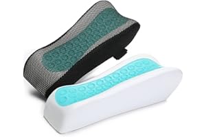 LargeLeaf Krzesło Armrest Poduszka na łokcie Poduszka Pressure Relief Office Chair Gaming Chair Armrest with Memory Foam Armrest Pads 2-częściowy zestaw krzeseł (ergonomiczny + żel chłodzący)