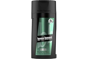 ‎BRUNO BANANI Bruno Banani Fragrance Made For Men Showergel, 3-in-1 Duschgel für Körper, Haar und Gesicht, mit aromatischem Herrenduft, 250 ml