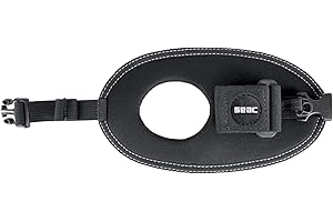 SEAC Torch Holder Supporto da Polso per Immersioni, Adatto per Mano Destra e Sinistra Unisex Adulto Nero Standard