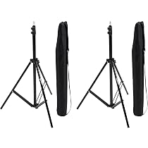 Supporto Luce Video Studio Con Braccio Telescopico 360° + Sacchetto Sabbia