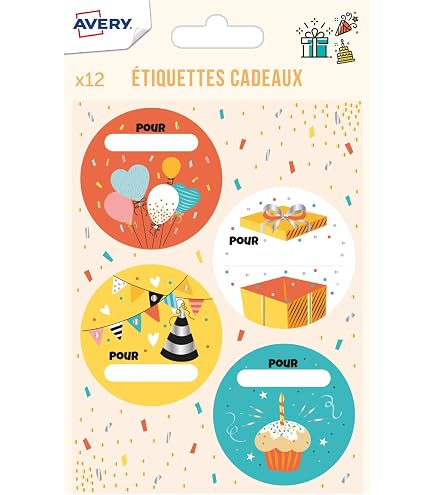 GIKPAX 100 Étiquettes Cadeaux Anniversaire - Avec Ficelle, Personnalisables (5,5x8,5 Cm)