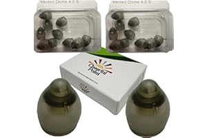 CHEERFULPOINT Phonak Vented Domes 4.0 – Small Size (S) – (054-0809) – 2 Pack (20 Domes) – Compatible with Marvel, Paradise, Lumity RIC Devices – Open Fit – Original Phonak Replacement