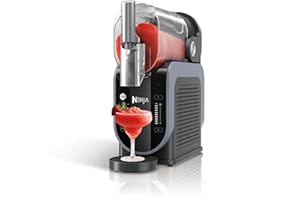 Ninja SLUSHi Macchina per Bevande Ghiacciate, per Granite, Cocktail, Frappé, Milkshake e Succhi, Senza Bisogno di Ghiaccio, Technologia WhisperChill, Capacità 1,9 L, Blu e Grigio FS301EU