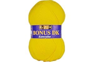 Hayfield Bonus DK Double Knitting Yarn, Sunshine (555), 100g by Sirdar