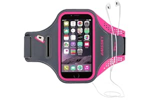 HAISSKY Sport Armband für iPhone X/8 Plus /7/7 Plus, Universell Handyhülle mit Schlüsselhalter Ideal für Laufen Wandern Jogging, Kompatibel mit Samsung Galaxy S8 / S8 Plus / S7 / S7 Edge bis 6.5 Zoll