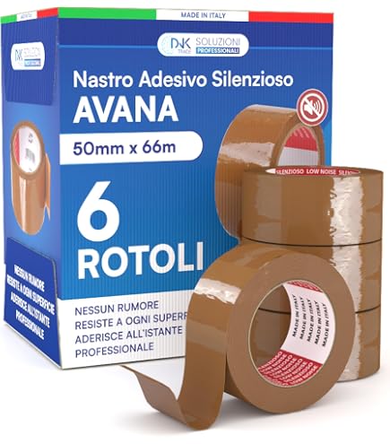 Nastro Reggiatura Trasparente Per Imballaggio 2.8 Mil – 144 Rotoli 1/2 X 60 Iarde - Foto 2
