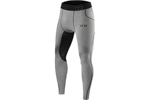 TCA Men's and Boys' SuperThermal Compression Base Layer Football Running Leggings Tights