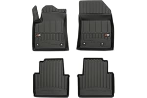 M MOTOS Tapis de sol caoutchouc pour Citroen C3 Aircross depuis 2017 Améliorez Votre Confort de Voyage avec Le tapis noir antidérapant Auto 3D- tapis voiture Tous Temps pour Voiture, Protection Contre