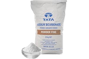 FIAHNG PSN Sodium Bicarbonate 25KG Powder 100% Pure Food Grade Bicarb Bicarbonate of Soda Baking Soda (Baking - Bath - Cleaning etc)L8
