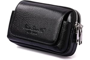 Xieben Leather Phone Belt Holster Marsupio Marsupio Per Uomo Donna Travel Outdoor Camping Cellulare Loop Pouch Bum Marsupio Marsupio Portafoglio Per iPhone 8/7 Plus Note 8 S8 Edge Plus