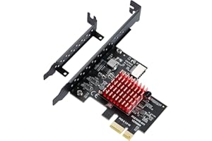 YBBOTT PCI Express 1X auf C-Typ Frontpanel-Anschluss, PCIE Erweiterungskarte USB3.2 GEN2 Type-E, 10 Gbit/s PCIE Adapterkarte mit ASM3142 Chip für WIN10/8/7