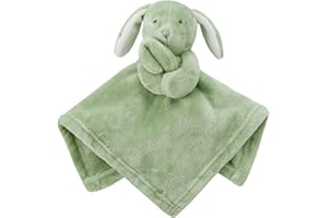Royal Icon Super Soft Baby Comforters Newborn Toys | Plain & Bubble Bunny Comforter Baby Gift | Baby Comforter Toy Are Ideal for New Baby Gifts and for Peaceful Sleep (Sage Green Fleece - Ri261)