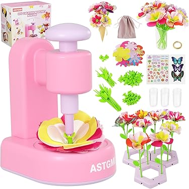 Blumenpresse Bastelset Für Mädchen - DIY Blumen Basteln Ab 4 Jahren