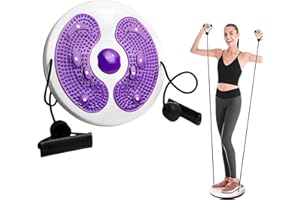Vueinrg Twist Waist Disc Board Disco Rotante Fitness Twist Vita Disc con Fune di Trazione Multifunzione Massaggio ai Piedi Twister Fitness Balance Board per Gli Esercizi di Torsione