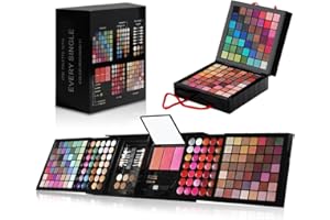 Shogpon 177 Colori Professionale Paletta de Ombretti Palette di Trucchi Cosmetico Tavolozza per Trucco Occhi con Correttore, Blush, Cipria, Lucidalabbra e Sopracciglia in Polvere